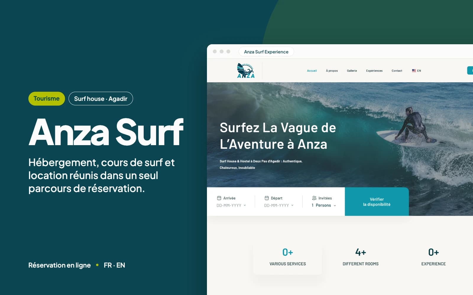 Aperçu du site Anza Surf Experience