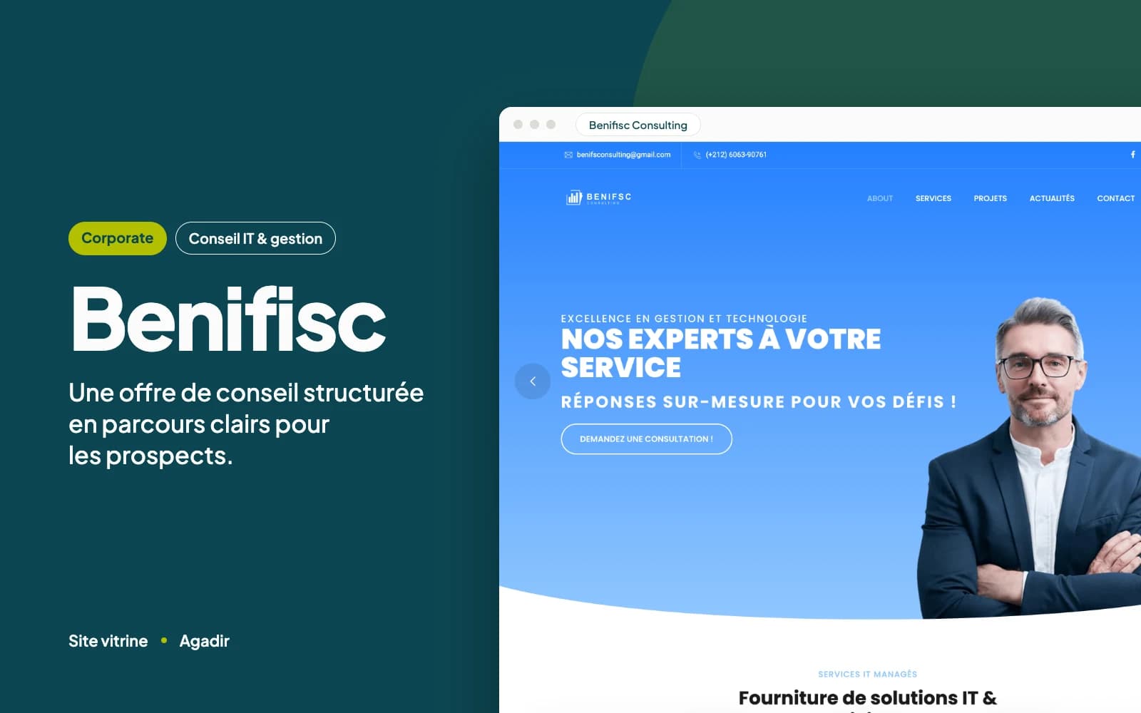 Aperçu du site Benifisc Consulting