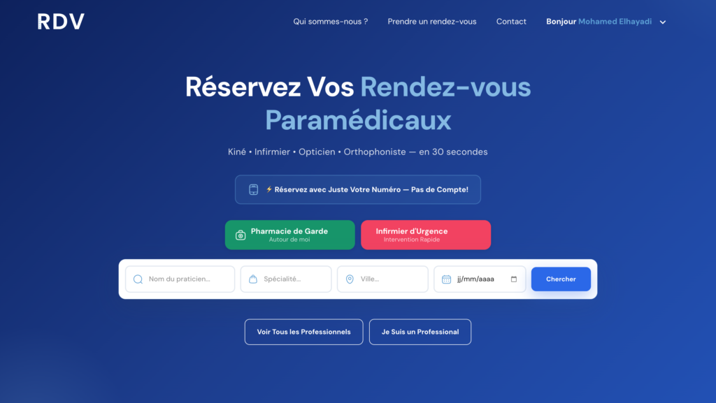 MarocRDV – Plateforme SaaS de Réservation Multi-Secteurs